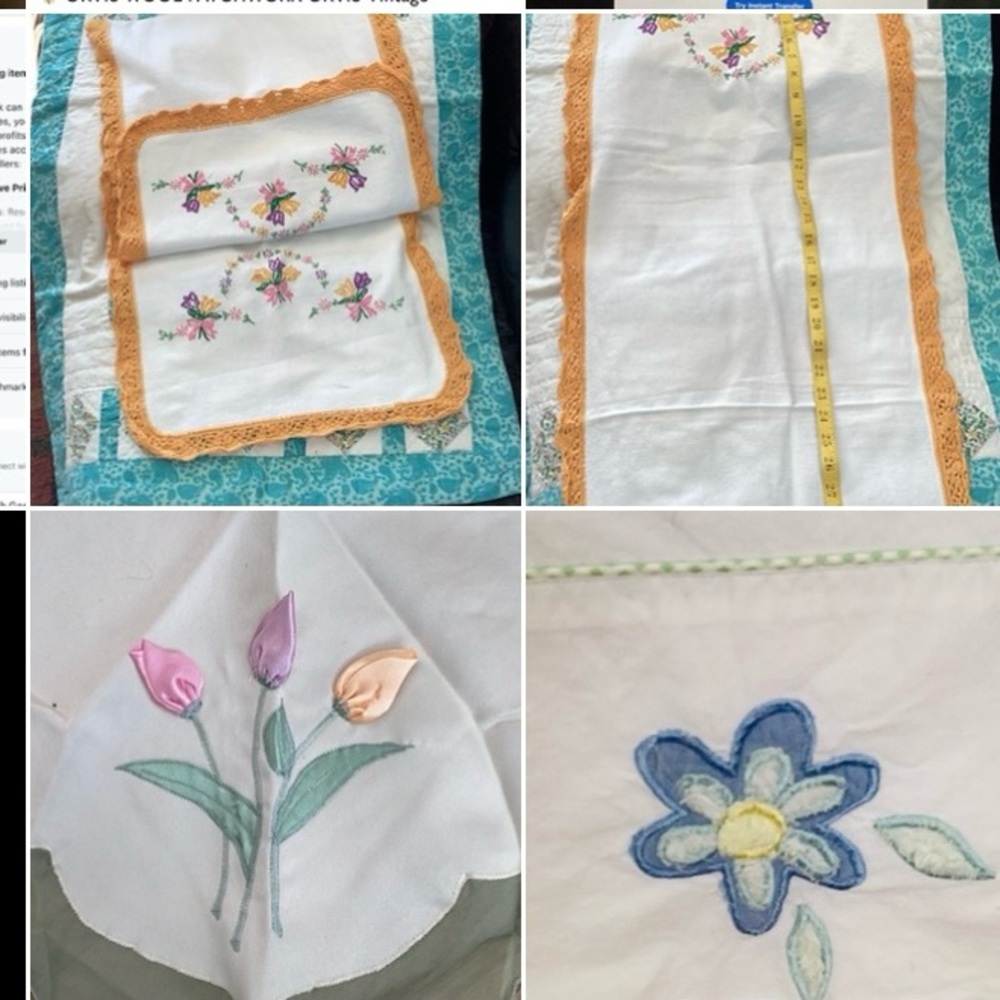 Vintage LINEN SAILBOAT CLOTH NAPKINS SET OF SIX VINTAGE 11” EVC - Picture 10 of 16